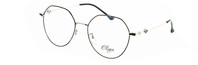 Eligio оправа 2-017(2021)серебро+черный+фут